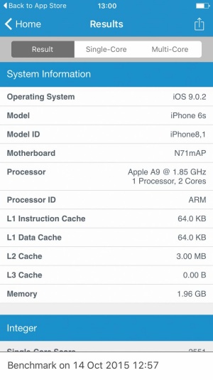 Novi iPhoni naj bi imeli vsi enake procesorje, a ni tako – oznaka N71mAP kaže na to, da so procesor v našem testnem telefonu izdelali v TSMC. Ta telefon naj bi se tako manj segreval kot tisti, ki uporabljajo procesorje, izdelane v Samsungu.